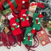 Cute Cartoon Christmas Gift Coral Fleece Mid Tube Socks Christmas Socks Children Funny Big Eyes Holding Hands Socks