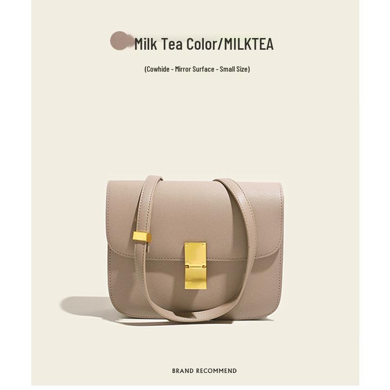 Borsa a Scatola Tofu in Vera Pelle Retrò 2025: Borsa a Tracolla Quadrata di Alta Gamma per Donna - Matrimonio & Moda