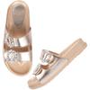 Shoetopia Women'S Flat Sandal-6 Kids Uk (Chamkila-Golden)-Eu39