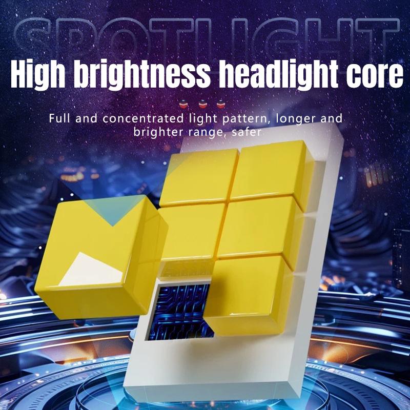 Motorcycle LED Fog Light Auxiliary Headlight Hi/Low Beam Moto Fog Driving Light Spotlight Work Lamp for Off Road Truck Car ATV