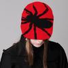Halloween Jacquard Spiders Hat Knit Windproof Hat for Adult Winter Cycling Ski