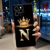 Glitter Crown Lucky Letter Pattern Shockproof Couple Phone Case For Doogee Note 58 58 Pro Casing Soft Silicone Black Cover