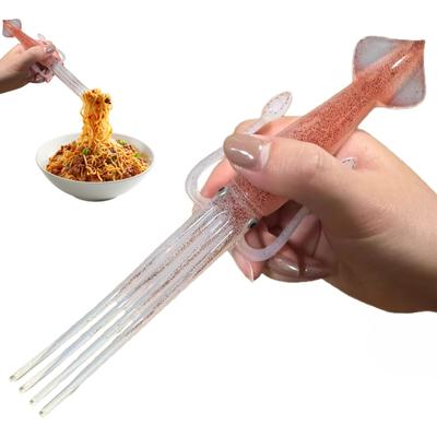 3/4/5 Adet Kalamar Erişte Çatalı Isıya Dayanıklı Silikon Makarna Çatalı Kalamar Şeklinde Makarna Salata Servis Kaşığı Pişirme Aleti Mutfak Aleti