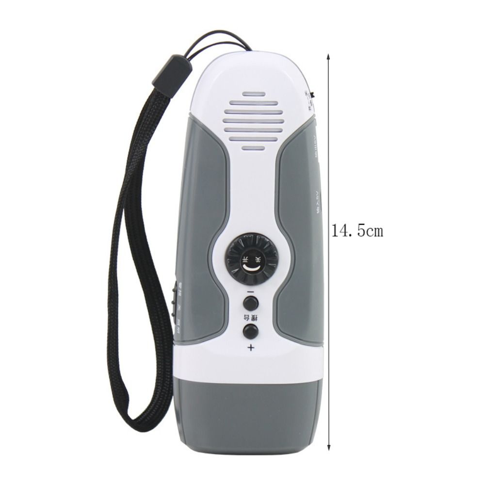 USB Multifunctional Flashlight Hand-cranking Generation Emergency Alarm Hand-held FM Radio  Vehicle