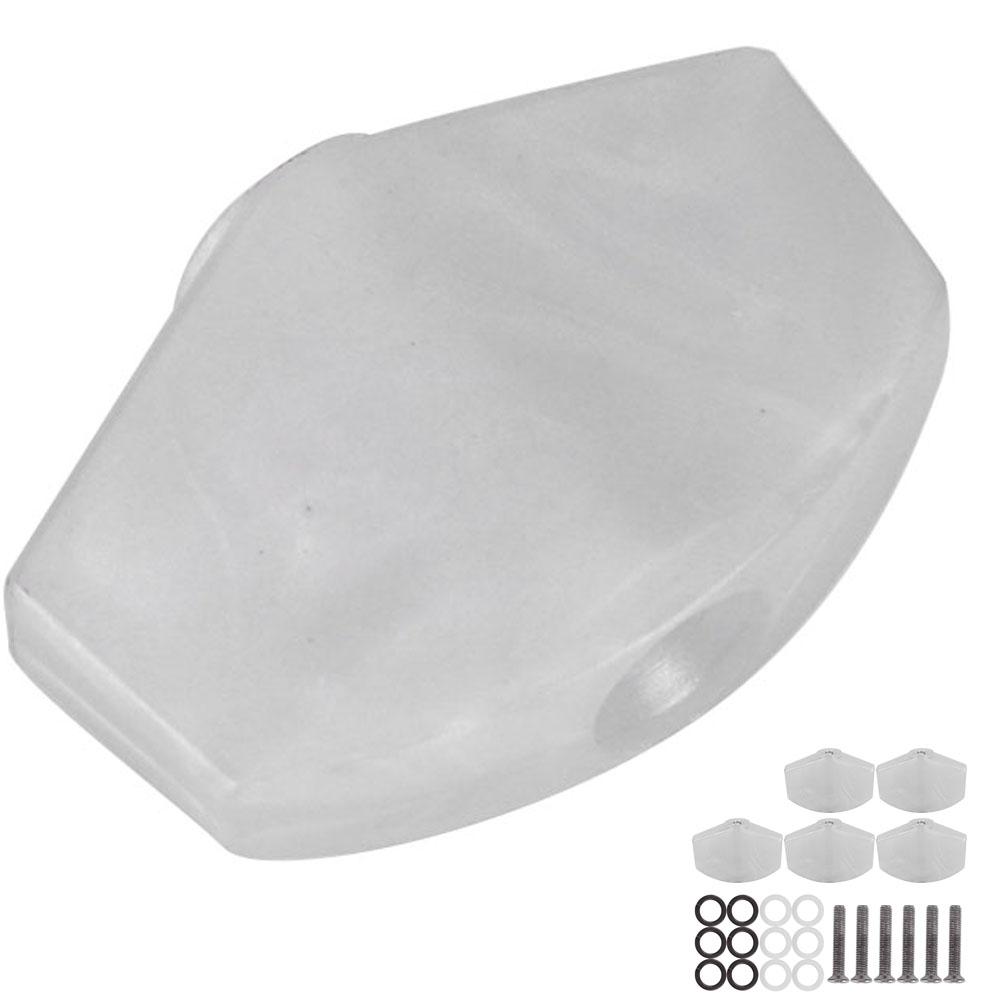 6PCs Guitar String Cap Tuner Button with Screw Musical Instrument Accessories for UkuleleWhite