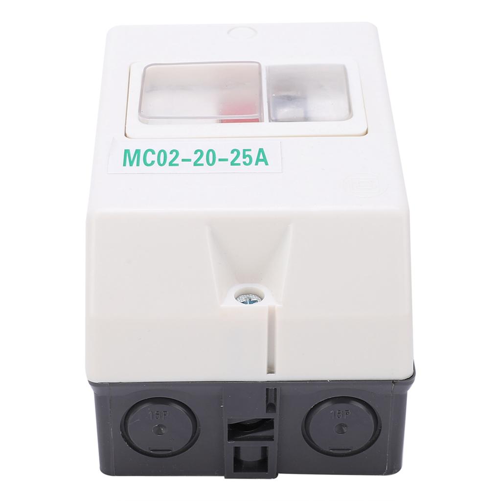 Motor  Switch Circuit Breaker Waterproof Protector Replacement MC02‑20‑25A 220V/380V