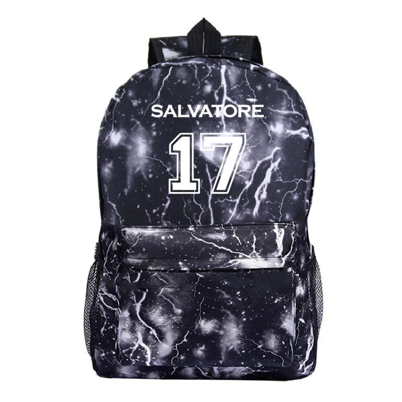 Vampire Diaries Peripheral Elementary and Secondary School Bags Grades 3-6 Casual Backpacks