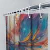 Cortina de Chuveiro Estampada Abstrata Amarela e Preta Impermeável Decoração de Casa Revestimento para Banheiro Para Banheiros de Crianças Tamanho 60X72 Polegadas (152Cm X 183
