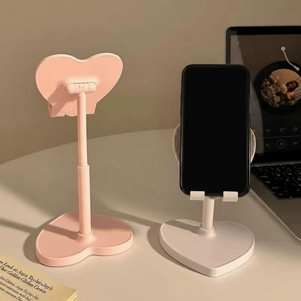 Love Shaped Design Tablet Stand Extendable Design Live Streaming Stand Phone Stand Desktop Use