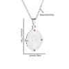 Stainless Steel Colored Zircon Catholic Virgin Mary Pendant Guadalupe Amulet Necklace Women Fashion Lucky Jewelry Gift