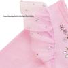 Girls' Dance Dress with Diamond Sequins: Mesh Long Sleeve Slim Fit Bodysuit and Puffy Skirt