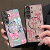 Colorful Bowknots Pattern Case For Samsung Galaxy S26 Ultra S25 Edge S24 Plus S23 S22 S21 FE Magnetic For Magsafe Matte Cover