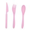 Wheat Straw Knife, Fork and Spoon Portable Three-piece Tableware for Students and Office Workers, Portable Tableware for Traveling and Going Out