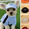 Adjustable Pet Sun Hat, Cartoon Dog Embroidered Pattern - Small Dog & Cat Baseball Cap, Outdoor Waterproof Sunshade, Multiple Colors Available