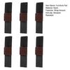 6Pcs Felt Furniture Pad with Hook And Loop Fastener Wrap-Around Prevent Floor Scratches Chair Sled Floor Glides Tubing Protector Home Supplies