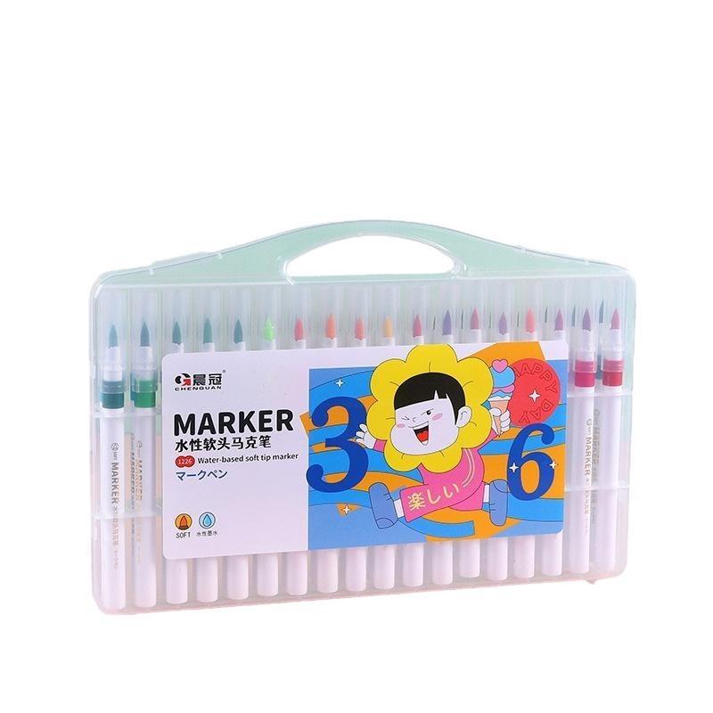Soft Tip Watercolor Marker Pen Water Based Ink Vivid Color Washable Art Pen For Children Student Hand Drawing Diy Graffiti