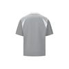 Reebok Color Block V-Neck Letter Print Short Sleeve T-Shirt Unisex Tops Light-Gray 24SRC413UGG5