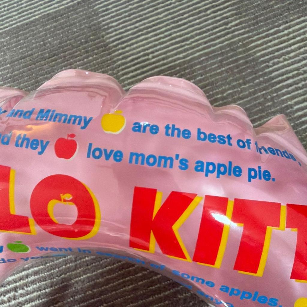 Used 1-2 times used Japan limited edition Sanrio Hello Kitty inflatable ring 45cm safety standard compliant 2008