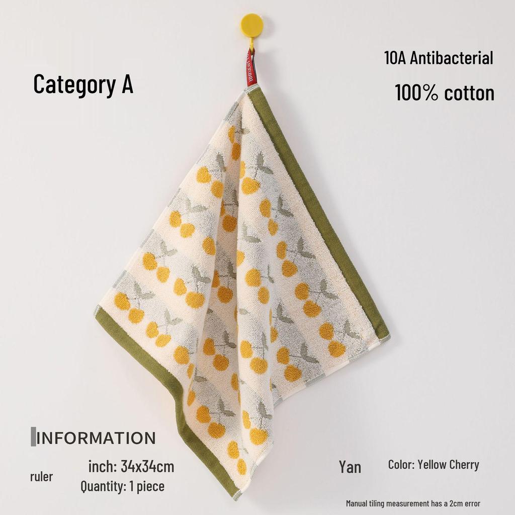 Colorful Polka Dot 100% Cotton Couples' Face Towel, Zero-Twist Yarn-Dyed, Thickened 110g, 35x75cm