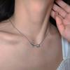 Y2K Anhänger Halsketten Sets Damen Kristall Schmetterling Engelsflügel Herz Halsketten Elegant Exquisit Tägliche Wear Schmuck Zubehör
