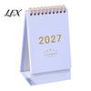 Monthly Organizer for Desk 2027 Calendar, Standing Flip Desktop Minimalist Gold Foil Cover Academic Year Calendar Planner, Thick Paper Note