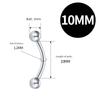 925 Sterling Silber Augenbrauenring Bauchnabelring Bauchnabelstecker Bauchnabelpiercing Bauchnagel Mini Ohne Belastung Mode Anti-Allergie 3mm Kugel Radian