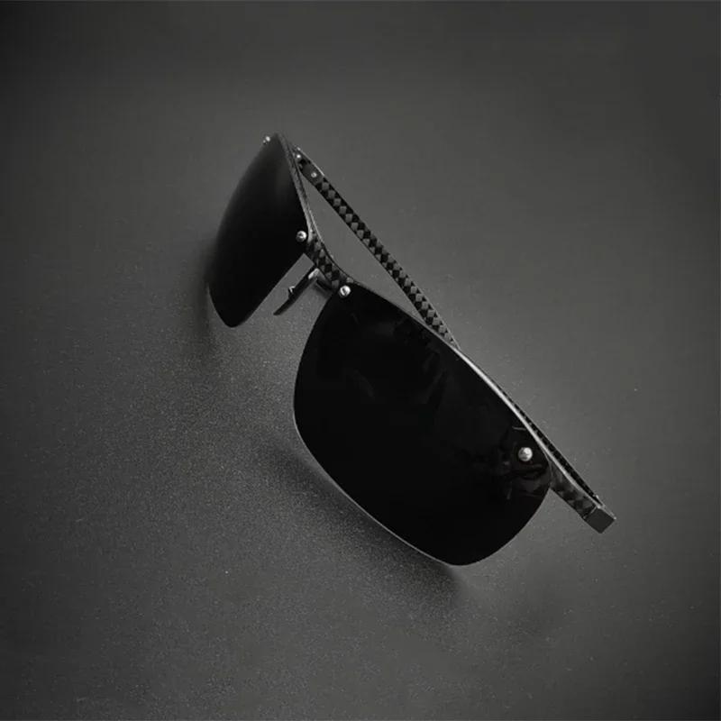 Attractive Glasses Men's Dropshipping Full Carbon Fiber Sunglasses Uv400 Polarized Sports Cycling Sun Glasses Driving Fishing Anti Glare Gafas De Sol Cm