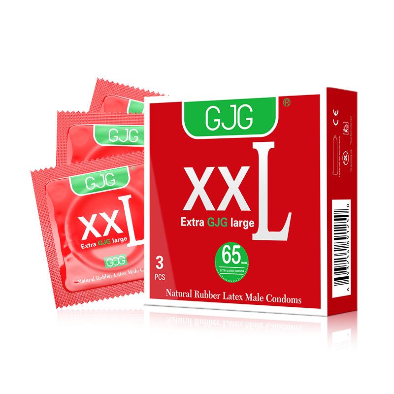 GJG Ultra-Thin Extra Large Long-Lasting Condoms, 3-Pack, Authentic & Safe