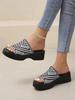Fashion Pink Platform Slippers Women Summer Designer Open Toe Women's Non-slip Thick Soled Slippers Ladies Outdoor Beach Slippers Woman