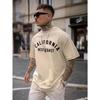 2023 T-Shirt Sommer Neue Mode Herren Englisch Buchstaben Druckmuster Lässig Locker Street Fitness Hochwertige Baumwolle Top
