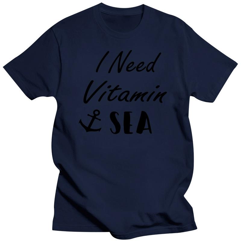 Männer FrauenIch brauche Vitamin Sea ShirtAnchorCaptain TeeVitamin Sea T-ShirtSegelboot Neue T-Shirts Lustige Tops T-Shirt Neu Unisex Lustig
