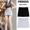 2025 Spicy Girl Yoga Midi Skirt with Slit – Anti-Exposure, Slimming, Summer Sports Fashion