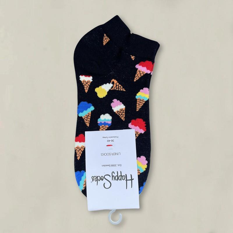 Happy Socks Womens Ankle Cartoon Cute Cotton Low Cut Colorful Casual