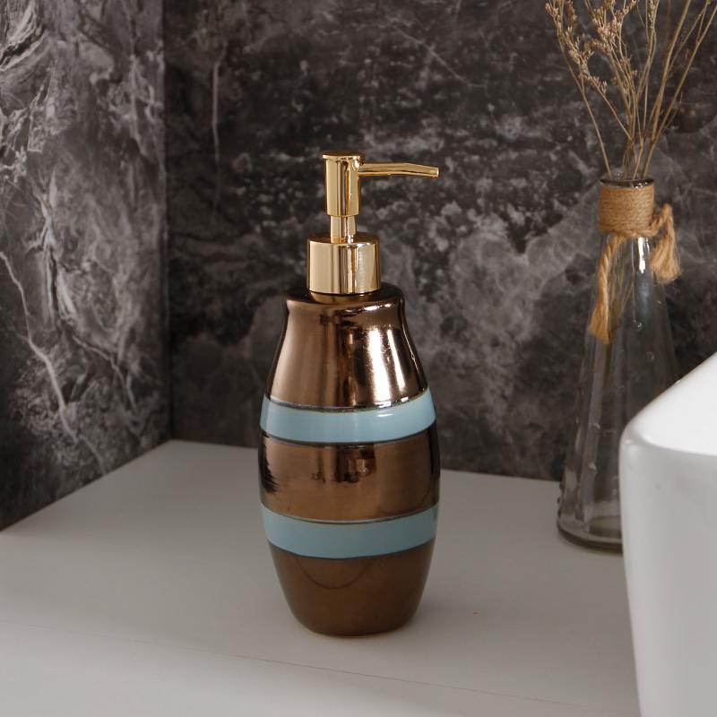 Ceramic hand sanitizer lotion bottle soap bottle shampoo shower gel press sub bottle bathroom accessories distributor