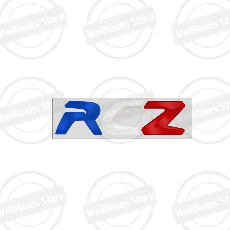 SQOB1 Metal 3D Para Peugeot RCZ Insignia Letras Tricolor Francesas Logo Pegatina de Carrocería para Maletero Trasero de Coche Emblema de Rendimiento GT LINE Accesorios