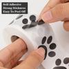 Clear Paw Prints - Strong Self-Adhesive Pet Stickers, No-Mess Removal, for Dog & Cat Decor, Birthday Parties, Gift Tags Sticker