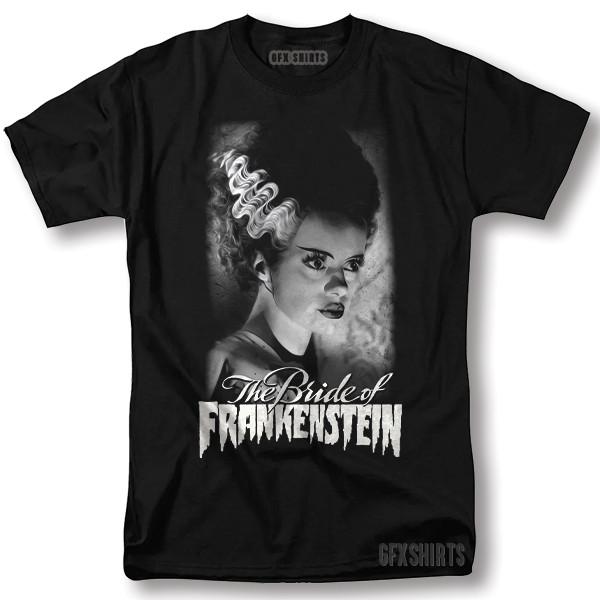 The Bride of Frankenstein Shirt Horror Movie Vintage Graphic Design T-Shirt Unisex T-Shirt