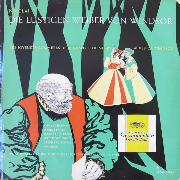 

LP Record FERDINAND LEITNER MUNCHNER PHILHAR Nicolai Die Lustigen Weiber Von Win LPEM19049 DEUTSCHE GRAMMO 1957 Germany Classical Used