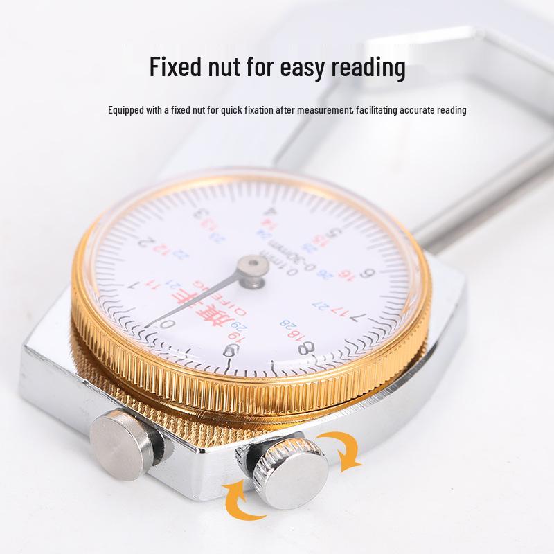 High-Precision 0.001 Micrometer Digital Thickness Gauge with Flat and Curved Tips