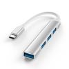 USB C Ultra Slim Hub with 1 USB Port and 3 USB Ports for Data Compatible with and Other Laptops 4-in-1 4-Port 3.0 2.0 High-Speed Transfer, MacBooks,