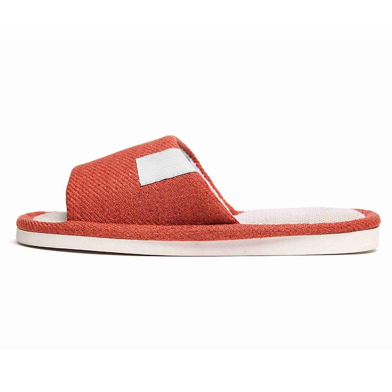 Linen slippers deodorant and non-slip indoor cotton and linen cool slippers women's summer breathable home leisure sandals free shipping