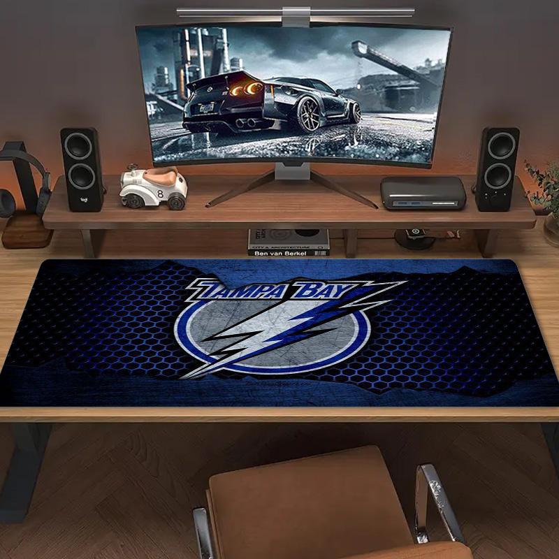Tampa Bay Lightning Color Mouse Pad Large Gaming Table Cushion Non-slip Laptop Tablet Big Mousepad XXL Mat Mini PC Playmat With Lock edge