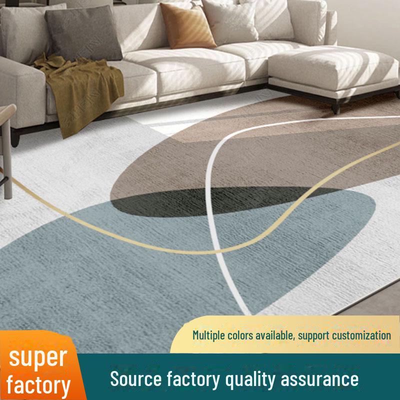 Modern Nordic Luxury Printed Floor Mat for Bedroom & Living Room