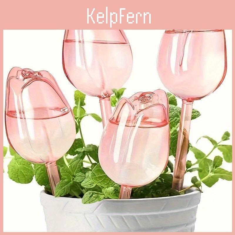 Tulips 5pcs Watering Plant Self Globes Plastic Self Watering Planter Insert Automatic Plant Waterer Devices Indoor Outdoor