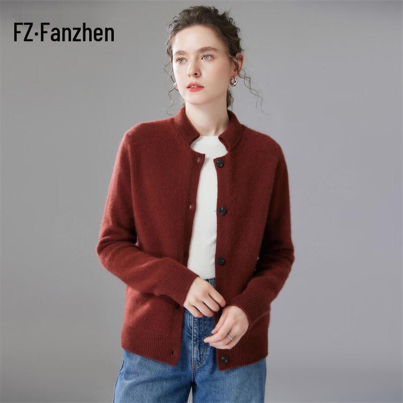 Fanzhen Women's Cashmere Blend Knit Cardigan