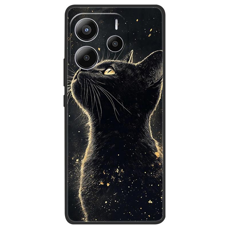 For Xiaomi Redmi Note 14 5G Case Soft TPU Marble Silicone Phone Cover for Coque Redmi Note 14 5G Global Cases Black Bumper Funda