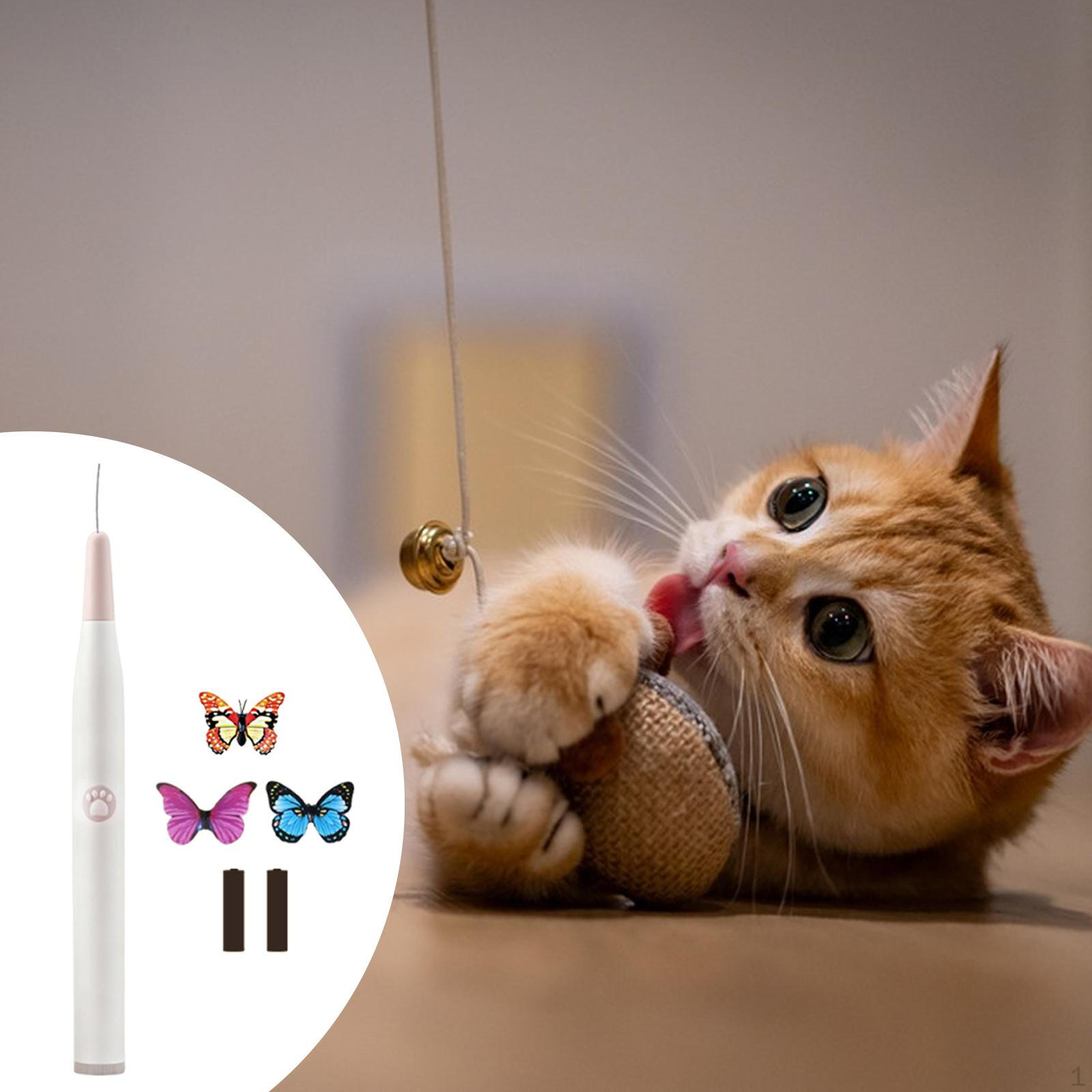 

Cat Teaser Automatic Moving Game Play Rod for Exercise Indoor Cats No Base
