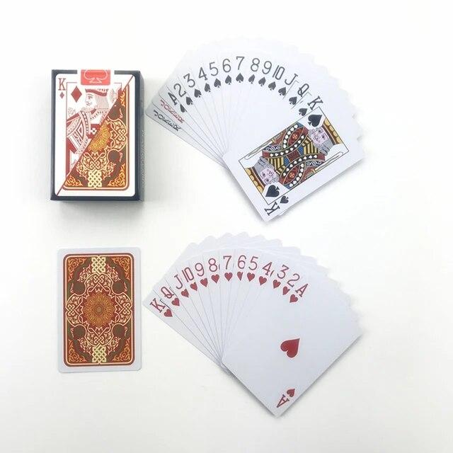 2pcs/Lot Plastic Playing Cards Waterproof Texas Hold'em Poker Cards Narrow Brand PVC Pokers Board Games 2.28*3.46 Inch