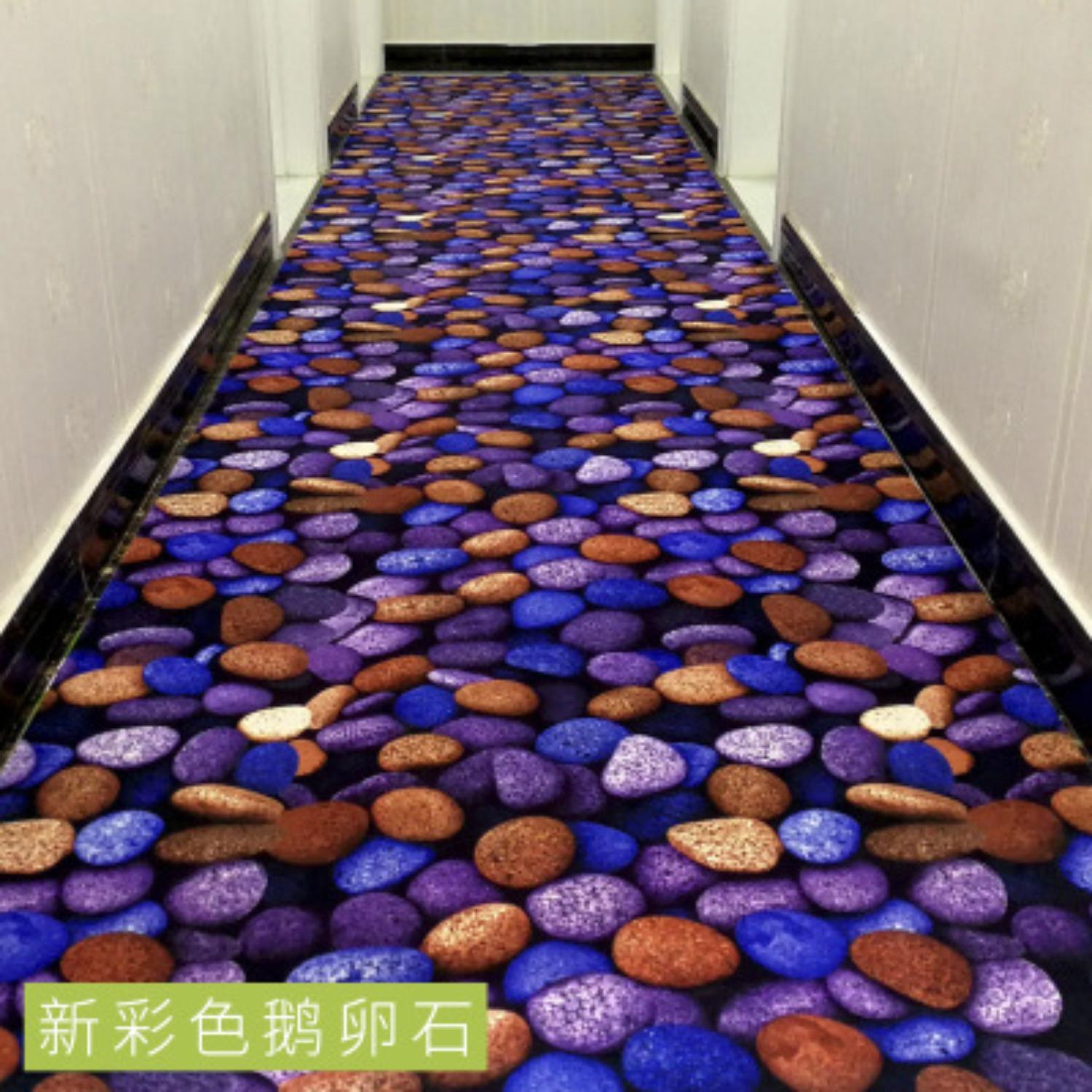 

European Style Hotel Corridor Printed Carpet Bedroom Bedside Entrance Hallway Carpet 120*800cm