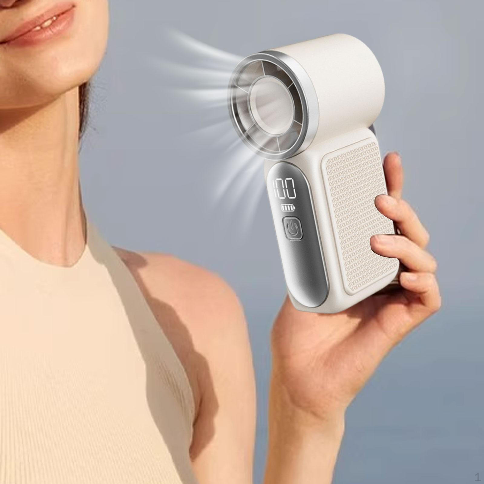 Accessories for Portable Fans: Quiet, Powerful, And Multifunctional. Handheld Fans белый